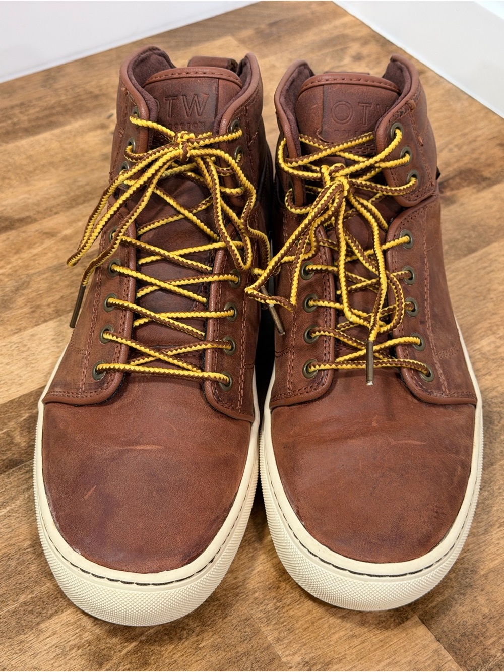 Vans OTW Brown Leather High-Top Sneakers - video in listing
